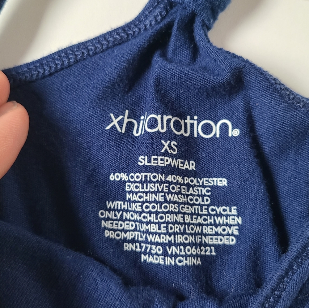 Xhilaration Navy Blue Sleepwear Top - Picture 2 of 2